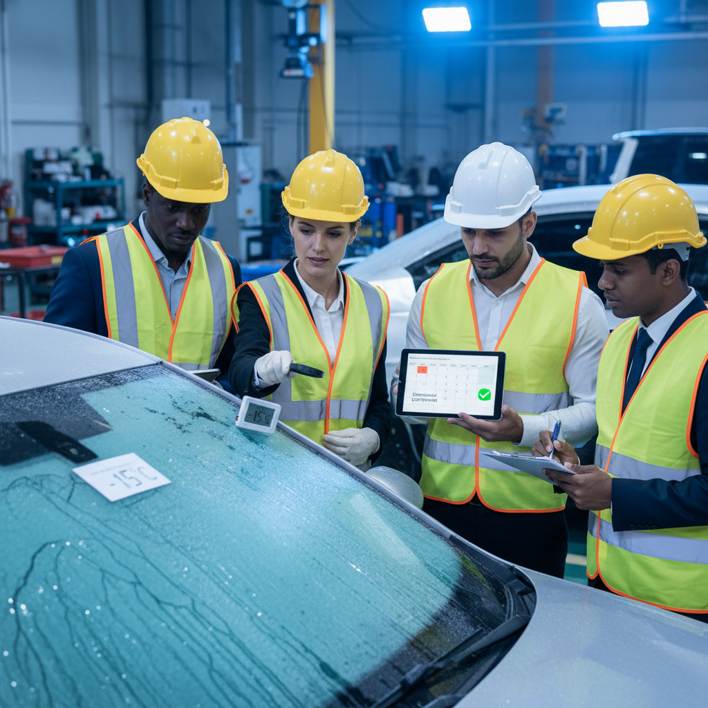 Windshield approved by audit team.